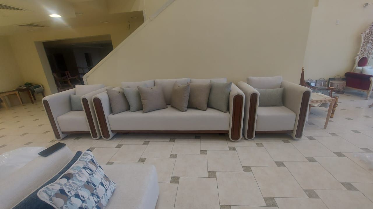 A premium living room sofa set featuring custom-built internal wooden framing and high-quality upholstery. - Photo 2